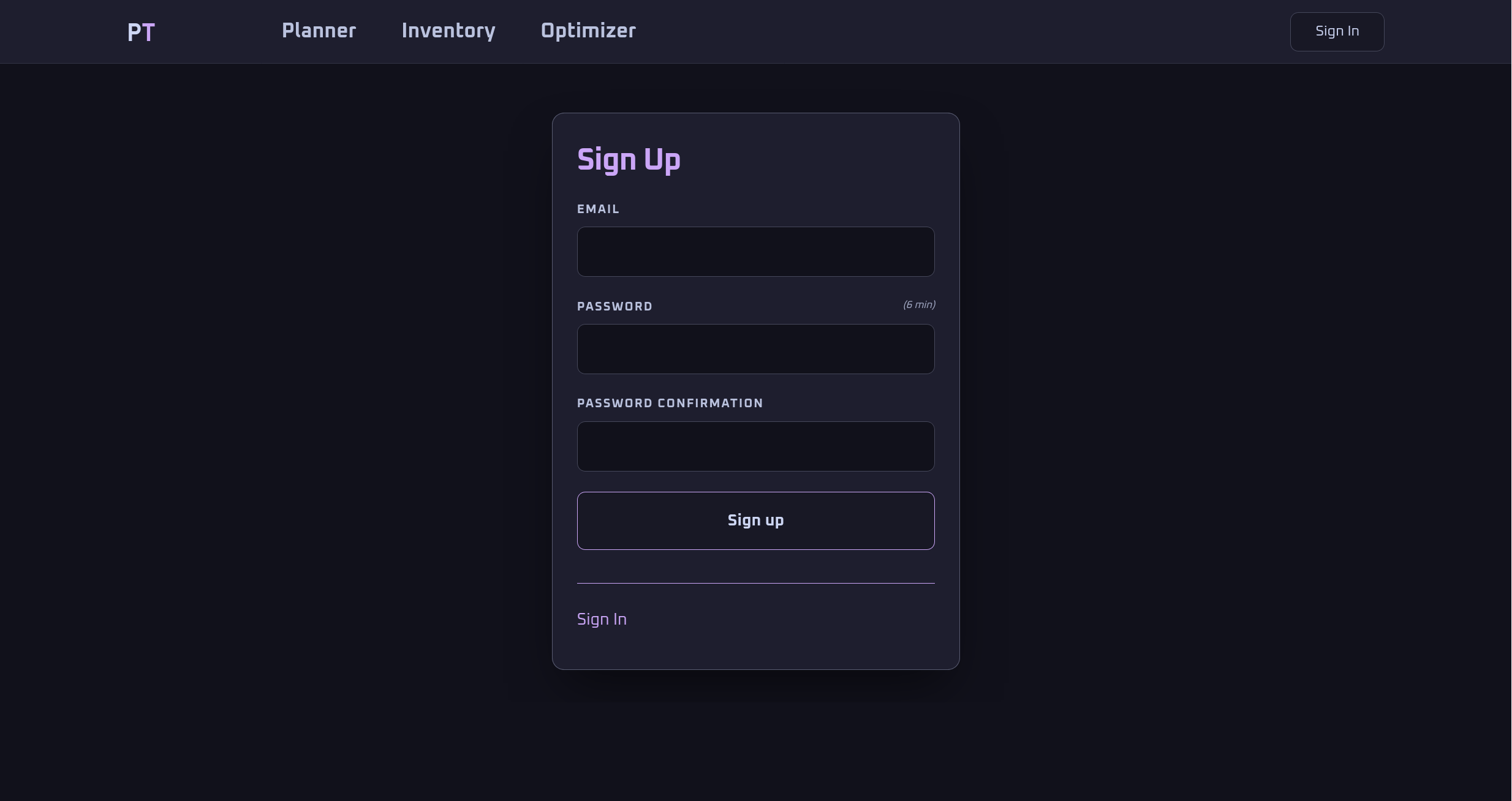 Sign Up Form